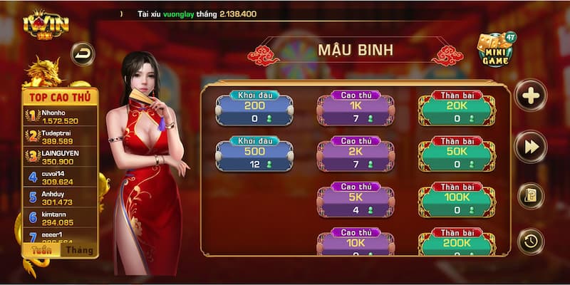Các thuật ngữ thường gặp trong mậu binh iwin